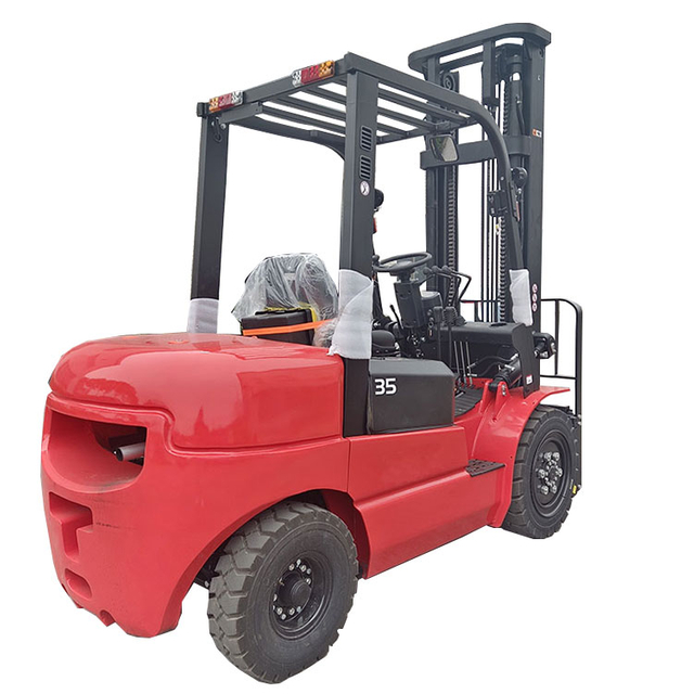2 ደረጃ IC Forklift አዲስ 3.5 ቶን ባለብዙ ጎማ ናፍጣ ፎርክሊፍት